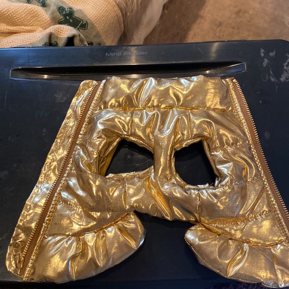 Coat/dress Unbranded gold metallic zip up - Picture 5 of 6